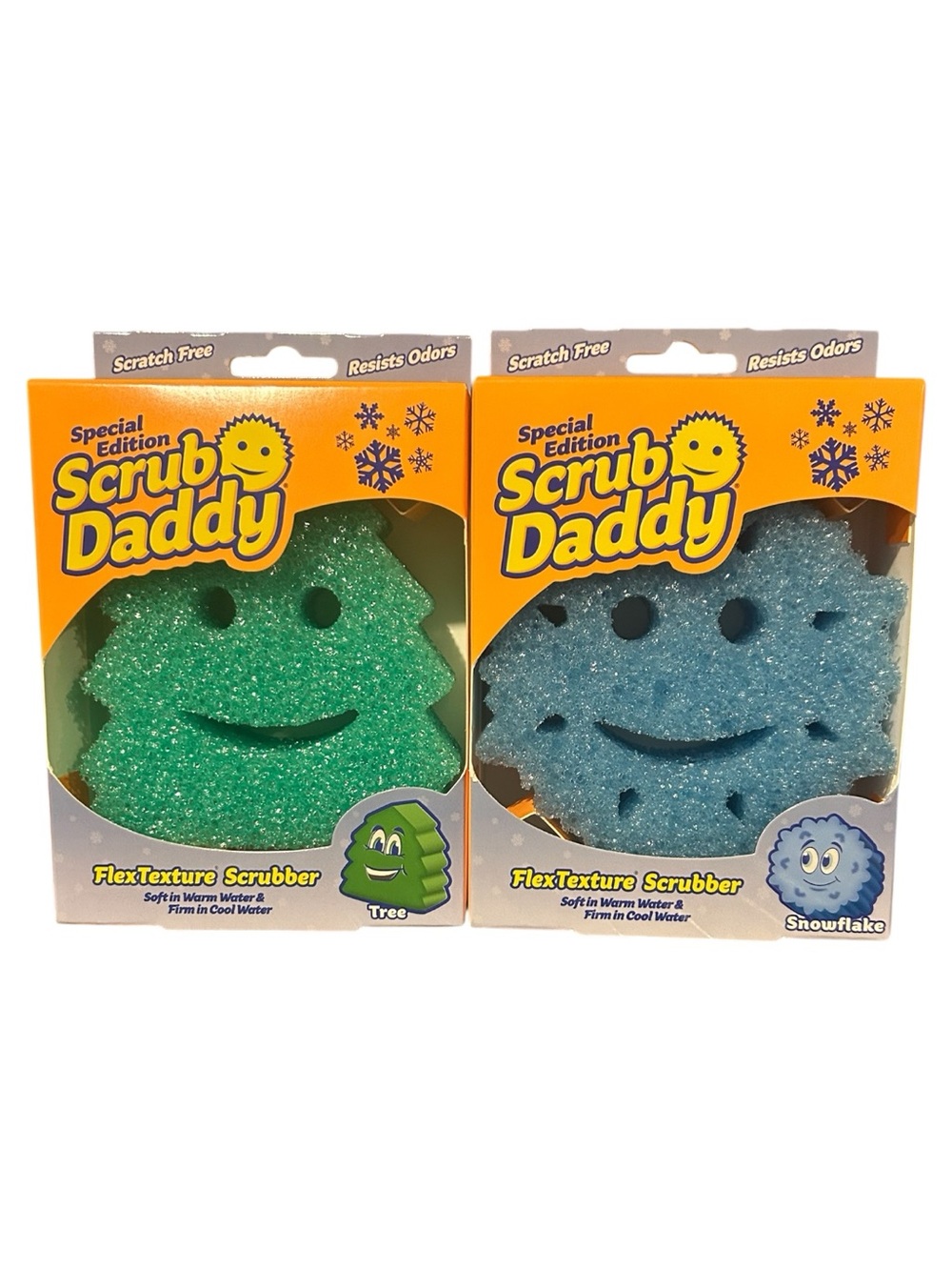 Scrub Daddy Set of 2 Limited Edition Winter Scrubbers Sponges